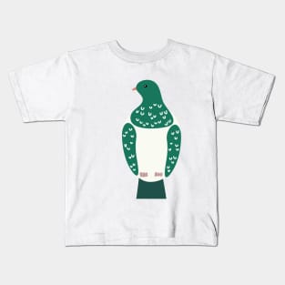 Cute Kereru (New Zealand Wood Pigeon) Kids T-Shirt